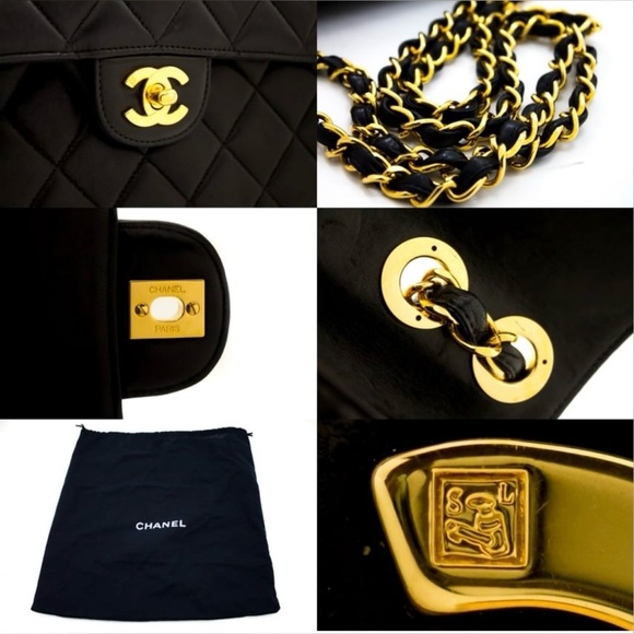 Vintage CHANEL Jumbo 11” Flap Bag - Picture 8 of 11